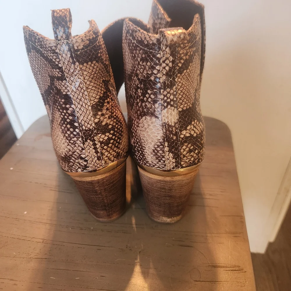 Pop Chantilly Snakeskin Booties